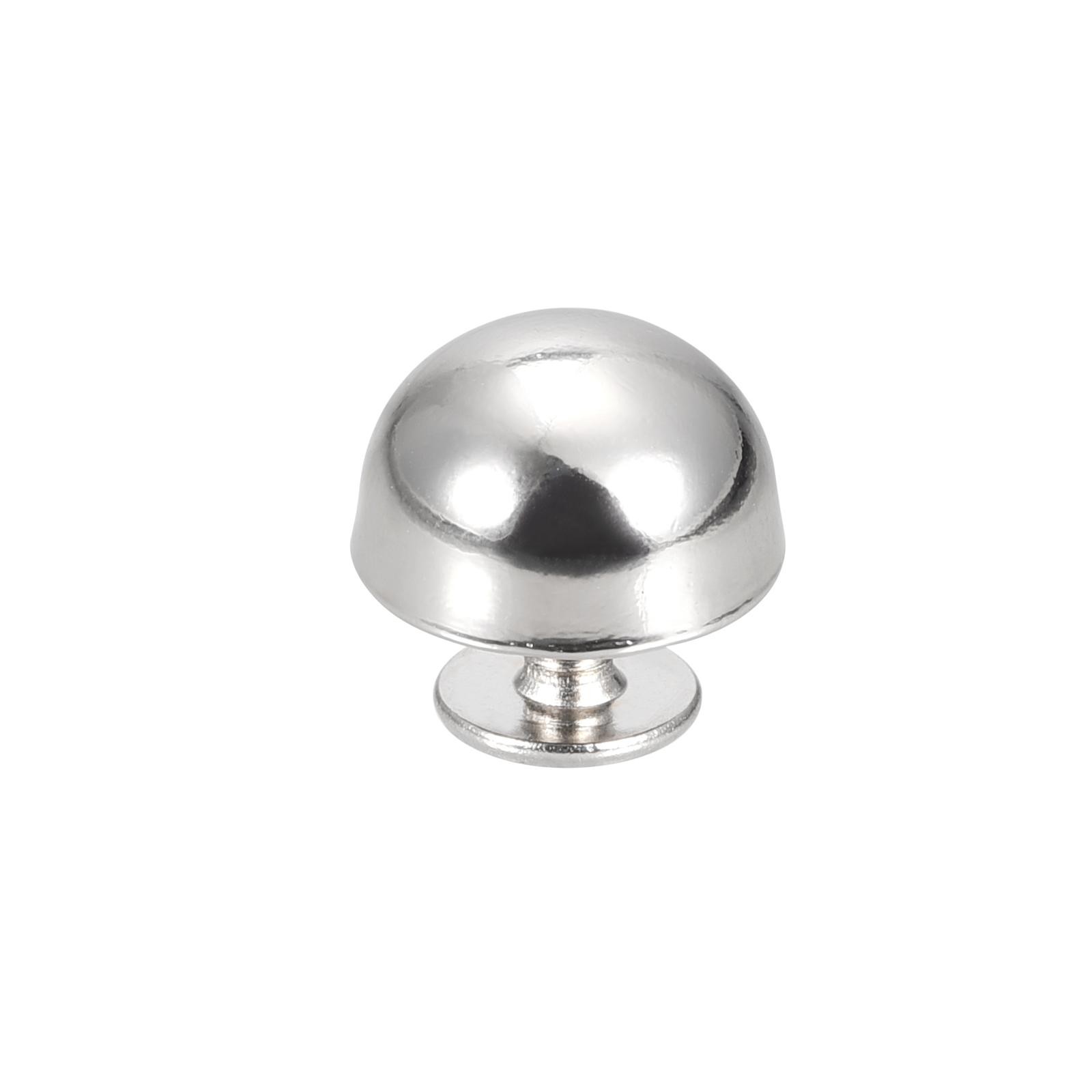 12x7mm Back Screw Rivets Round Cable Head Leather Studs Silver 8 Sets