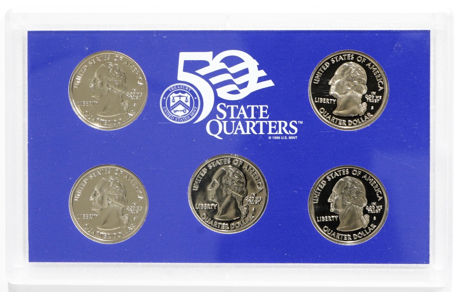 2001 State Quarter Proof Set w/ Box & COA