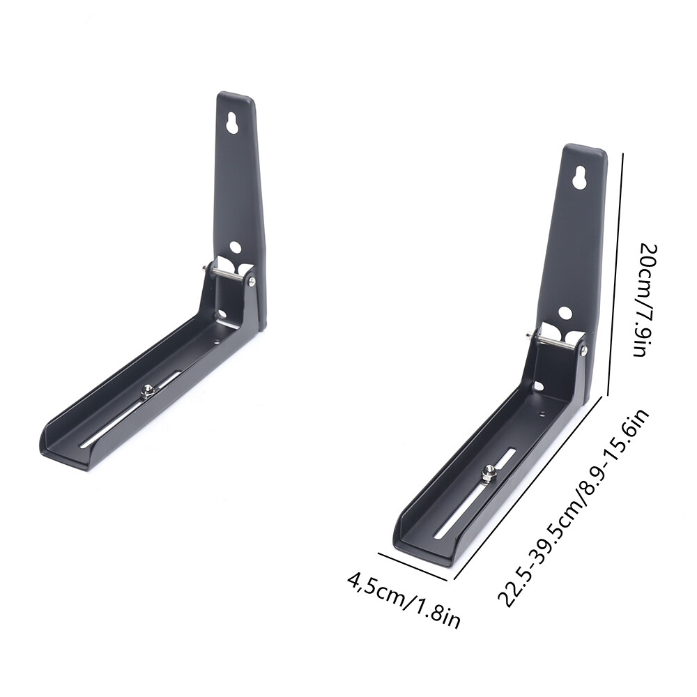 2-Pack Foldable Microwave Wall Mount Brackets Heavy-Duty 304 Stainless SteelUS