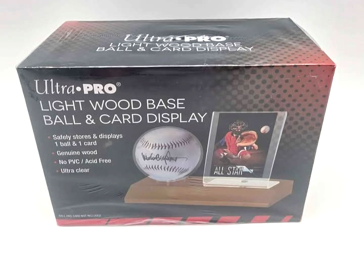 Ultra PRO Light Wood Baseball & Card Display Stand Brand New / Factory Sealed