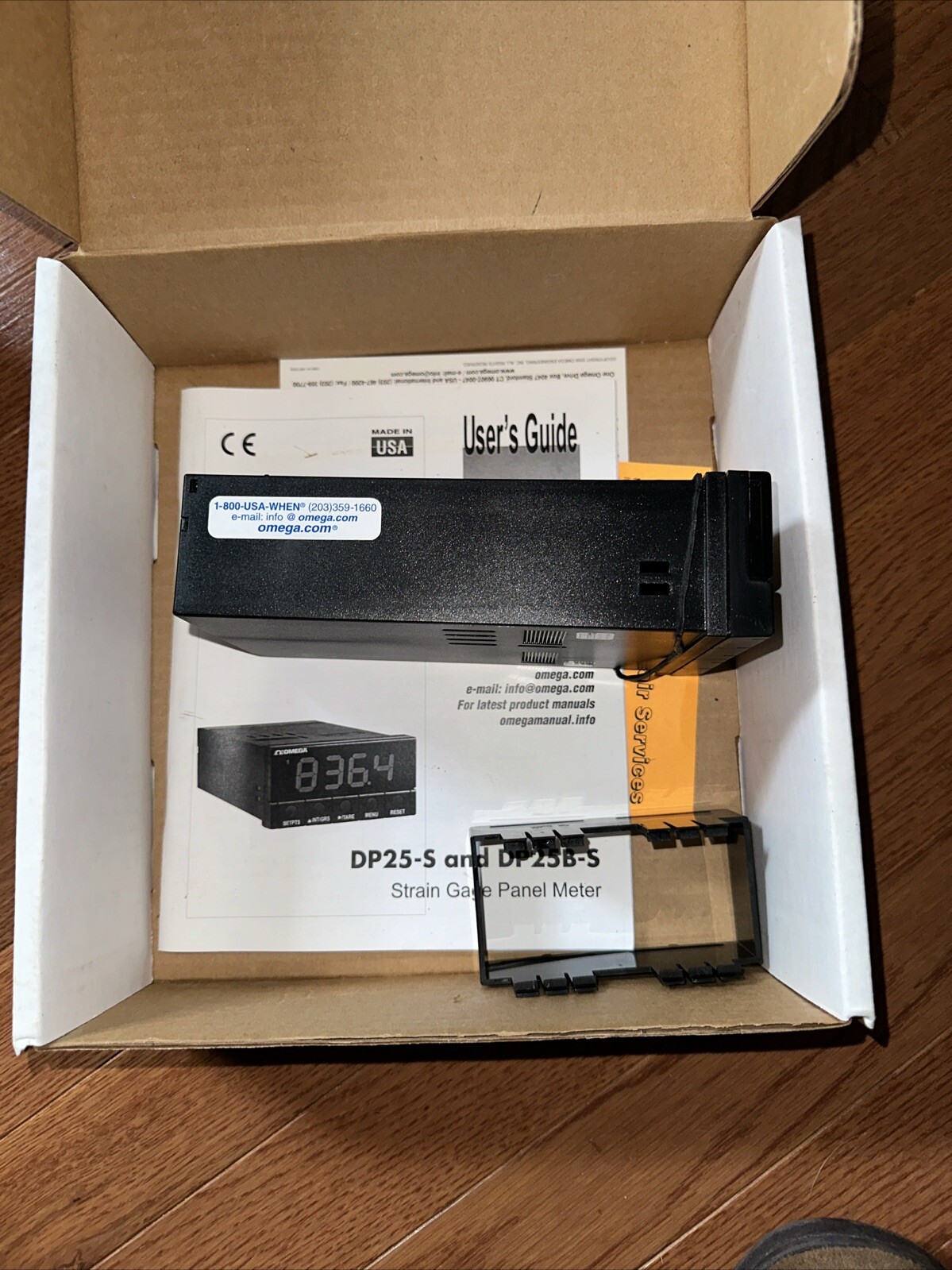 OMEGA DP25B-S - 1.2 STRAIN GAGE PANEL METER 115V Used