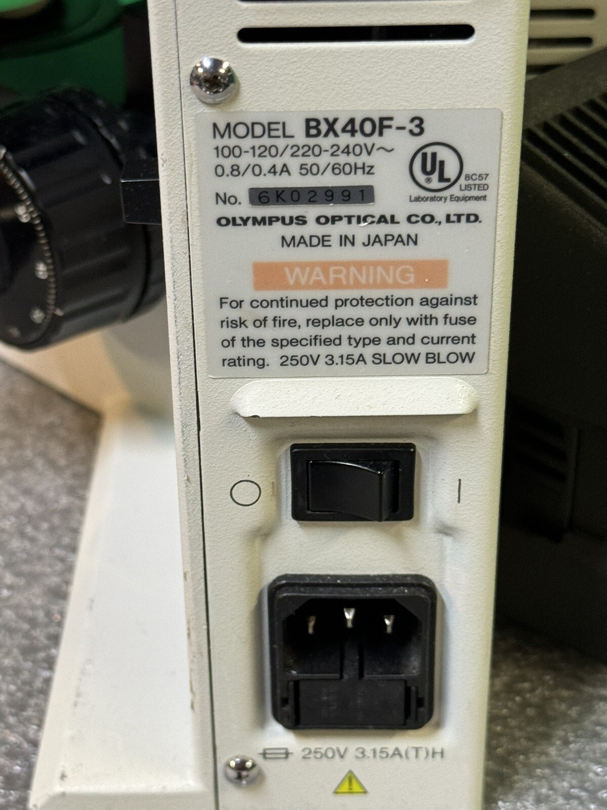 Olympus BX40F-3 BX-40F3 Laboratory Fluorescence Microscope U-TTBI Ergonomic Head