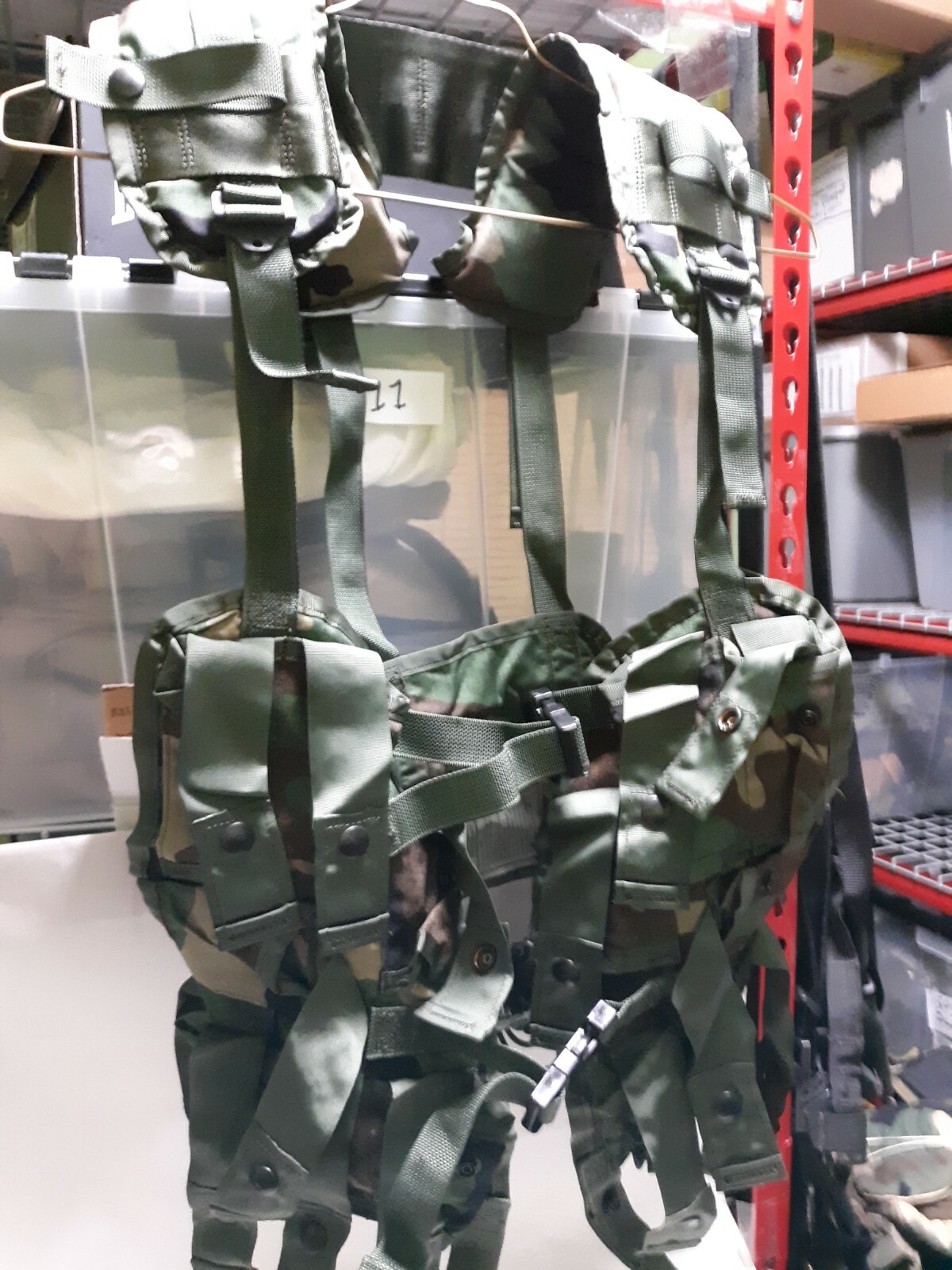 USGI Woodland 40mm Grenade Carrier vest with Pistol Belt