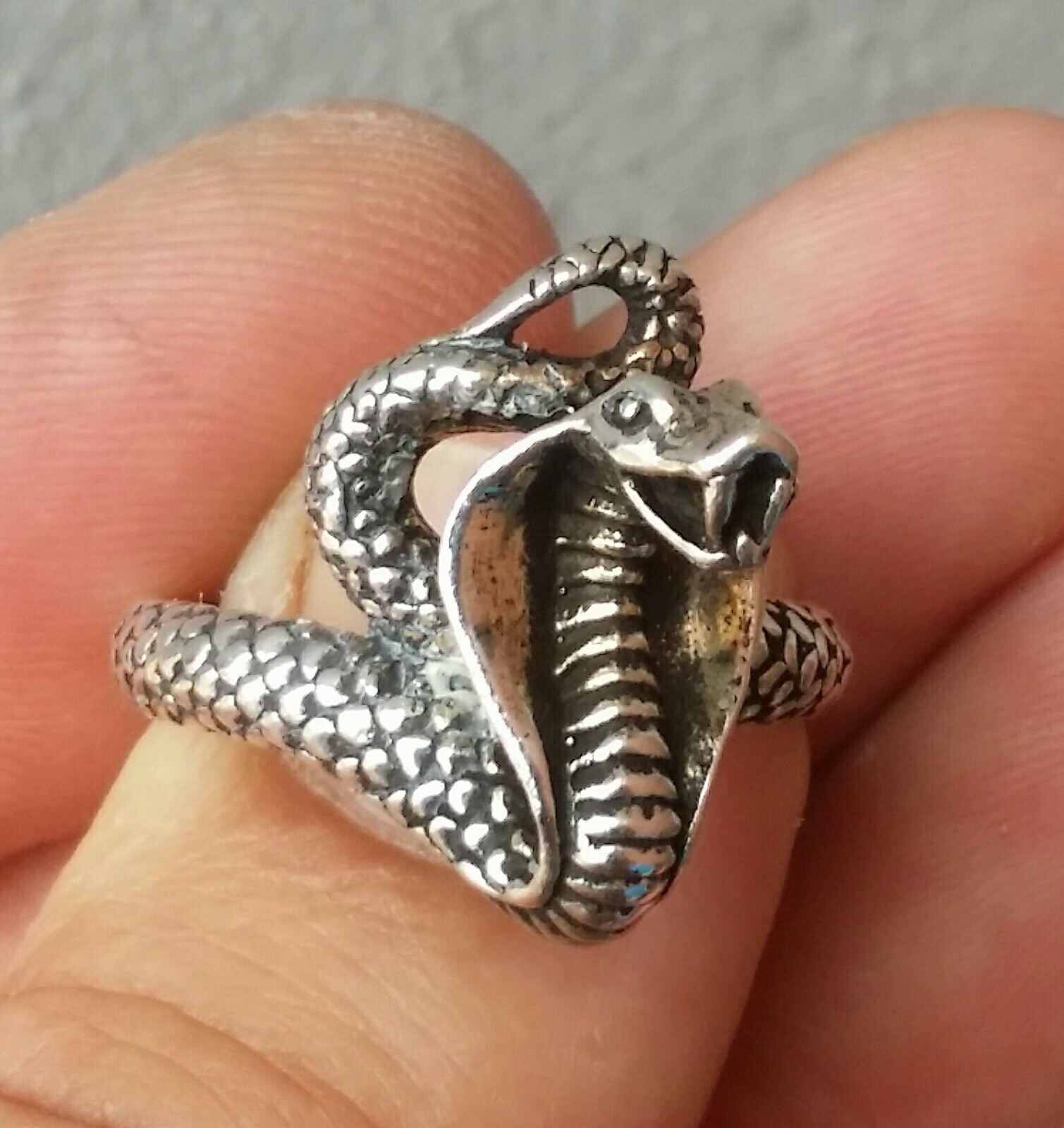 DISCOUNTED 925 SILVER RING women snake men
