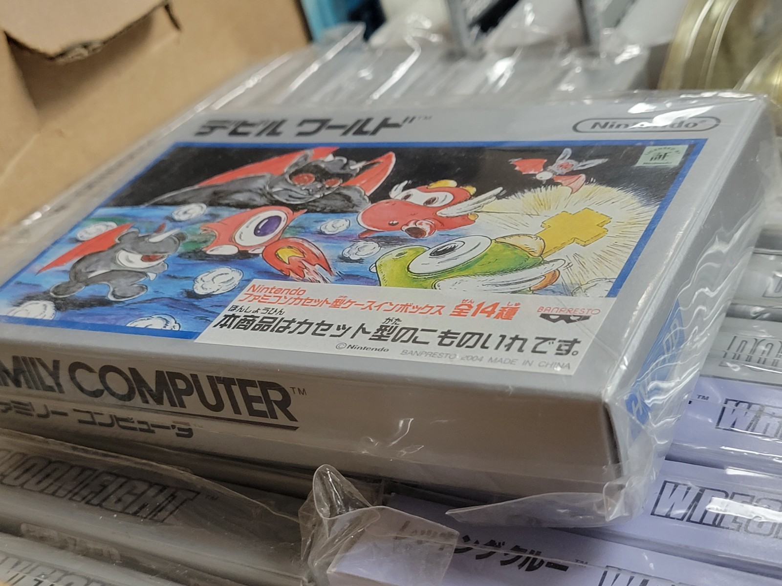 Nintendo Famicom Cassette-Shaped Case Devil World (2004) Brand New JAPAN Import