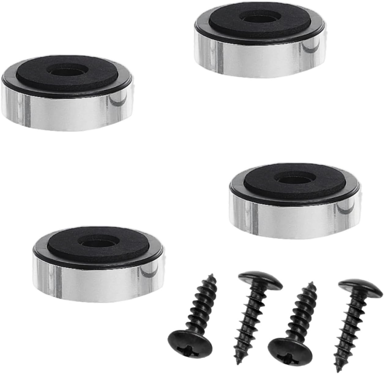 Speaker Isolation Pads 4 Pack for Turntables Amplifiers Receivers - Rubber Feet