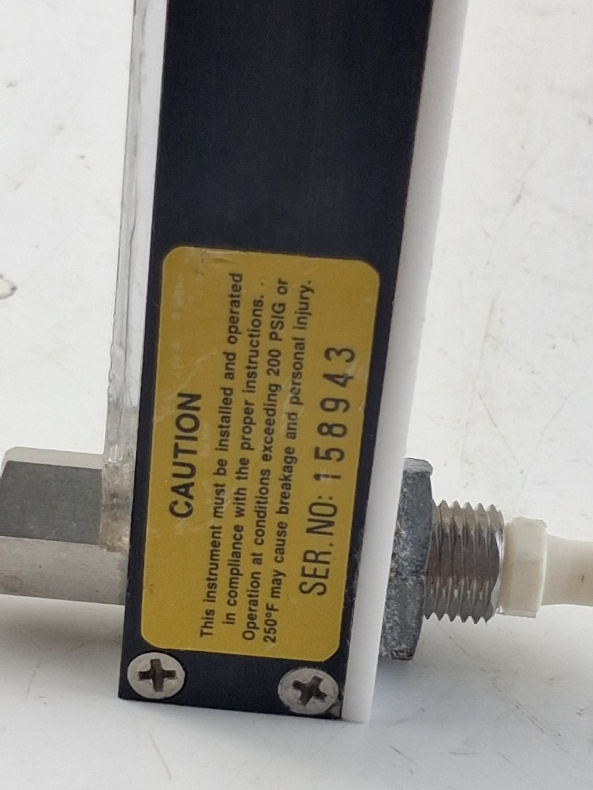 Cole Parmer Flowmeter N054-17 SN 158943