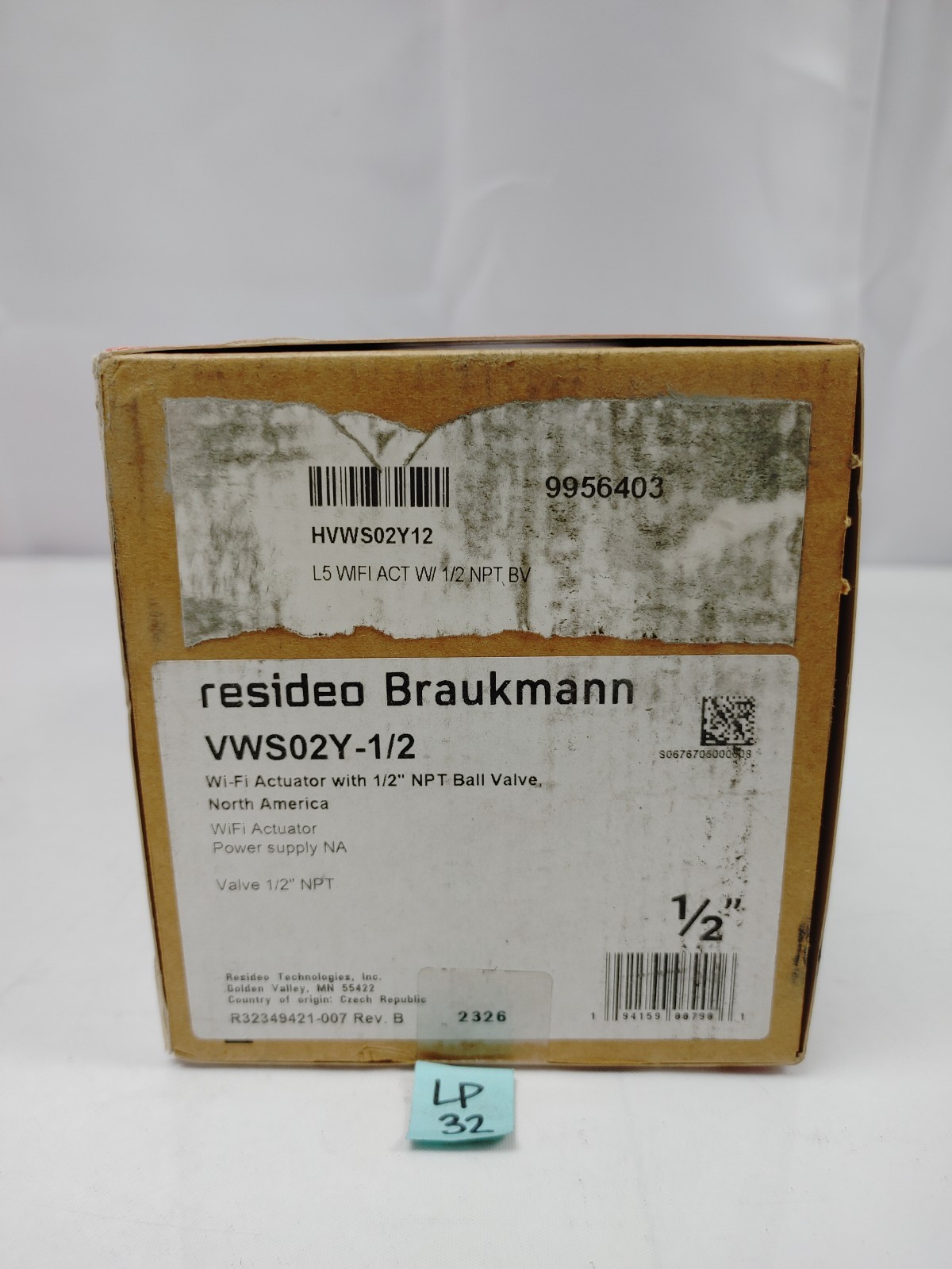 Honeywell Home VWS02Y-1/2-L5 Wi-Fi Actuator -SEALED WORN BOX