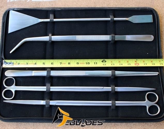 18" Aquarium Plants Landscaping Tools Kit  set of 5 pcs  - [12283]