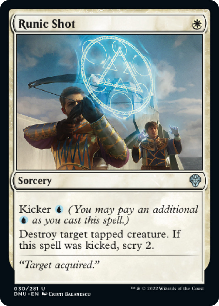 x4 Runic Shot DMU MTG 30/281 UNCOMMON M/NM 4x