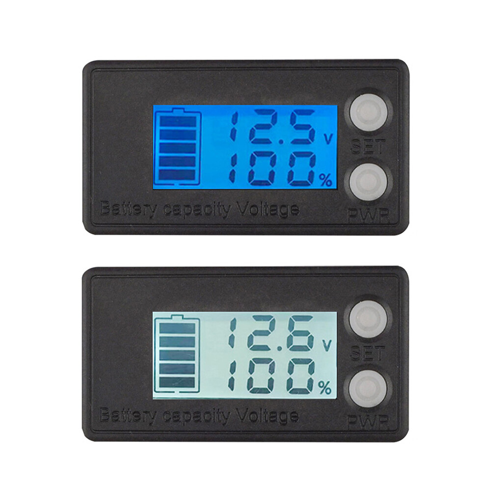 Waterproof 6133A /6133B LCD Voltmeter Battery Capacity Indicator Meter DC8-100V
