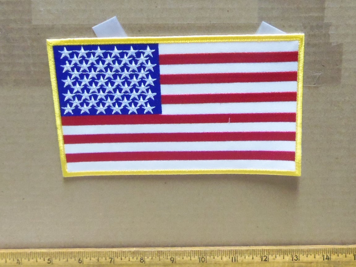 United States Flag Embroidered Back Patch