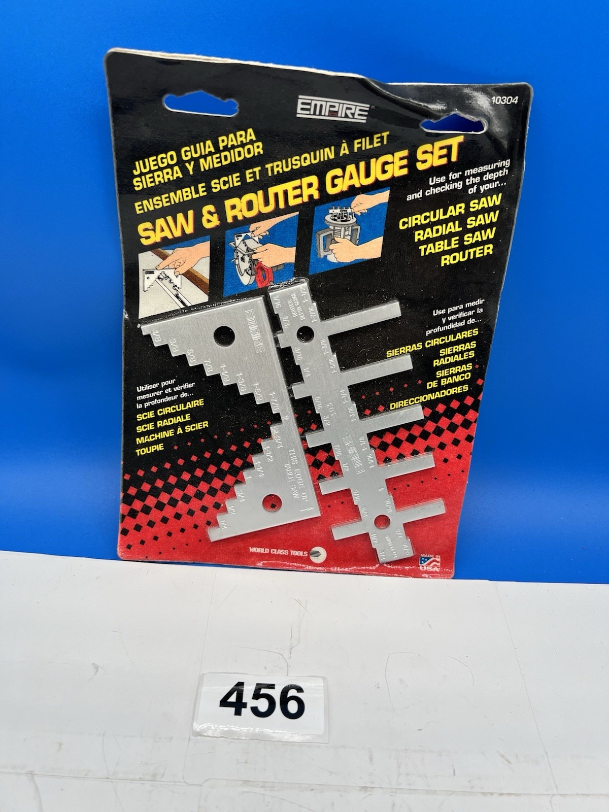 NOS Empire Saw & Router Gauge Set Level Model 10304 Made in USA New in Package