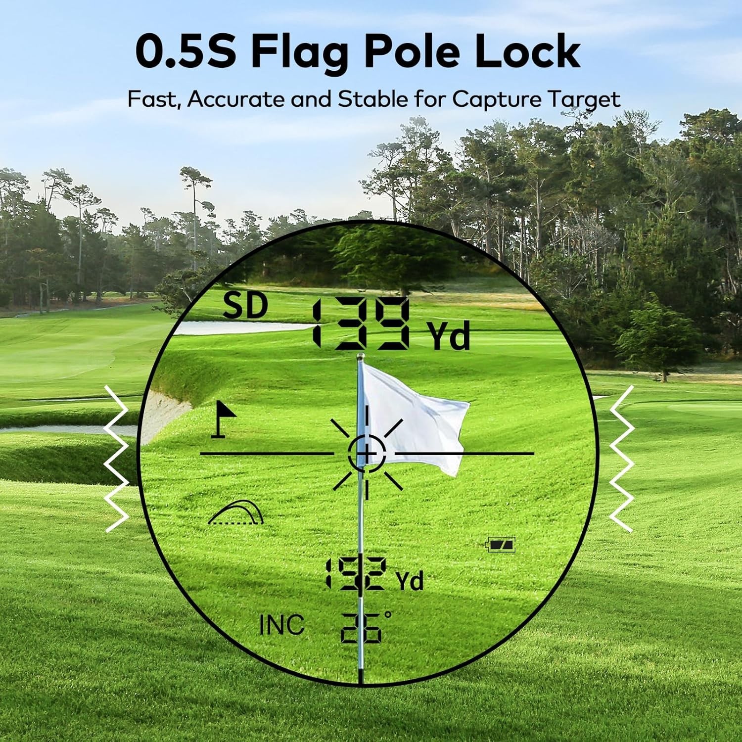 1200Yards Range Finder Golf with Slope, 7X Magnification Range Finder, Lightweig