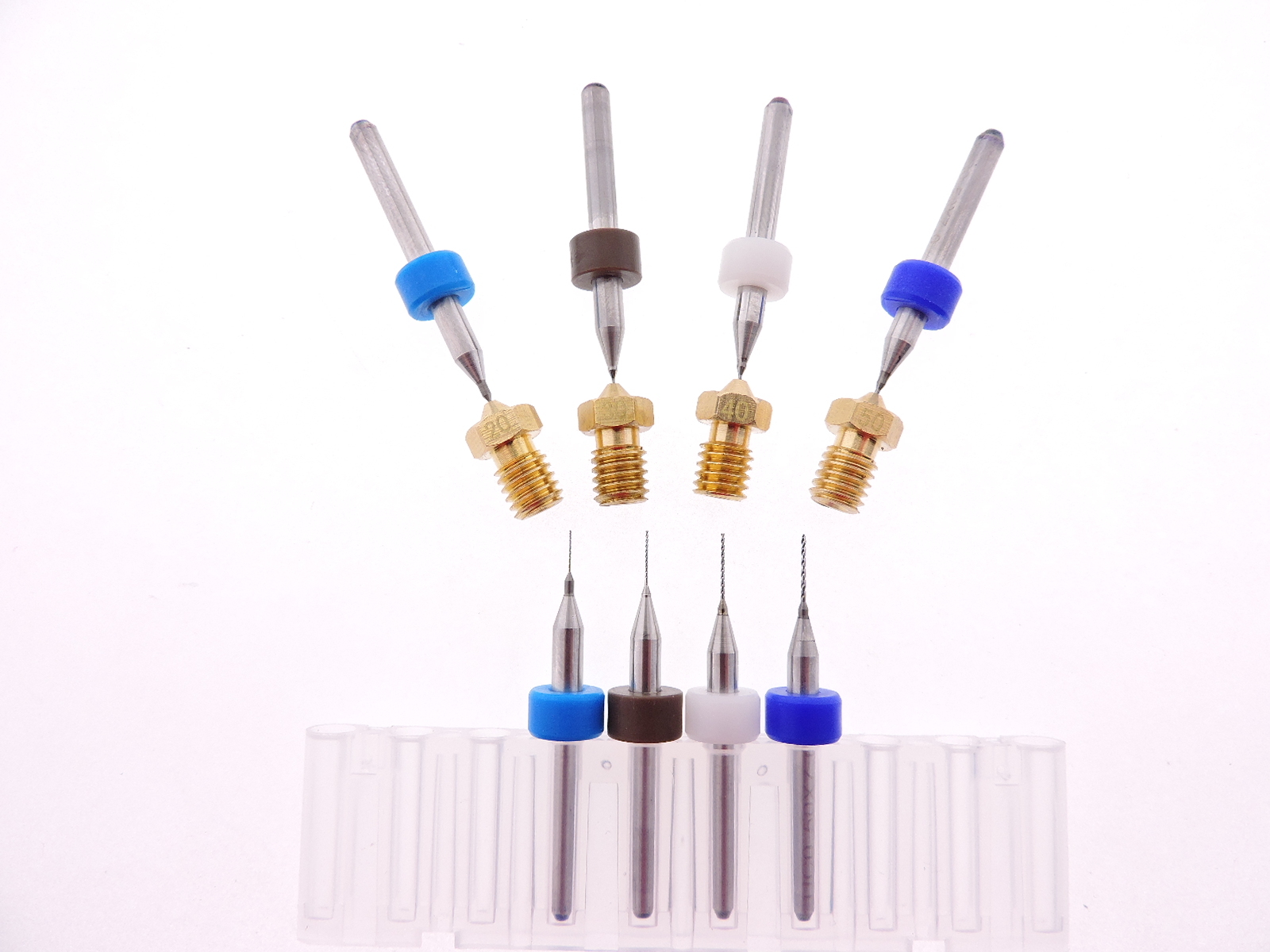 8pc J-head .2mm .3mm .4mm .5mm 3D Printer Extruder Clogged Nozzle Kit E-3D V5 V6