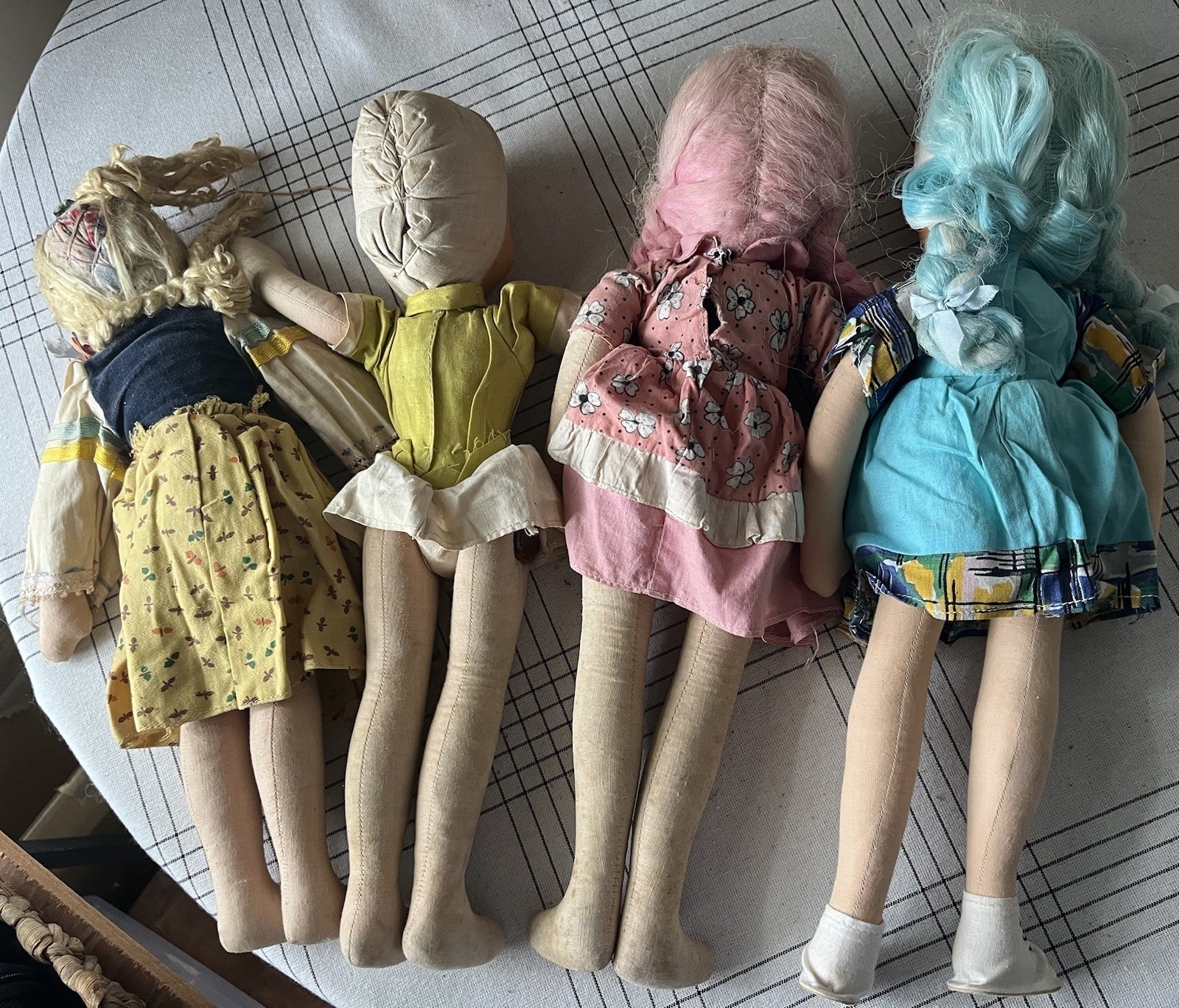 Vintage Sawdust Rag Cloth Doll Lot E
