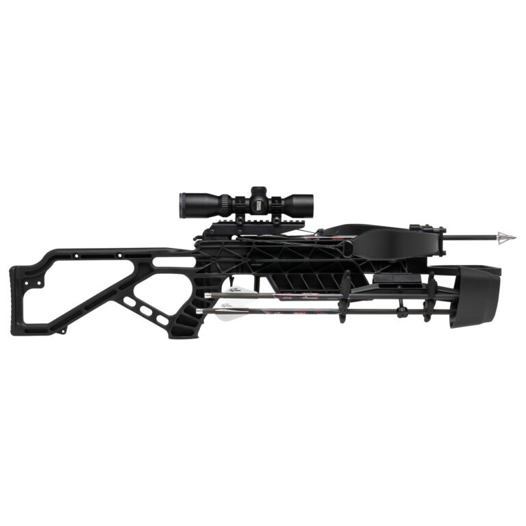 Excalibur Mag AIR Hunting Crossbow w/ Scope Rings, Quiver & 3 16.5"Arrows, Black