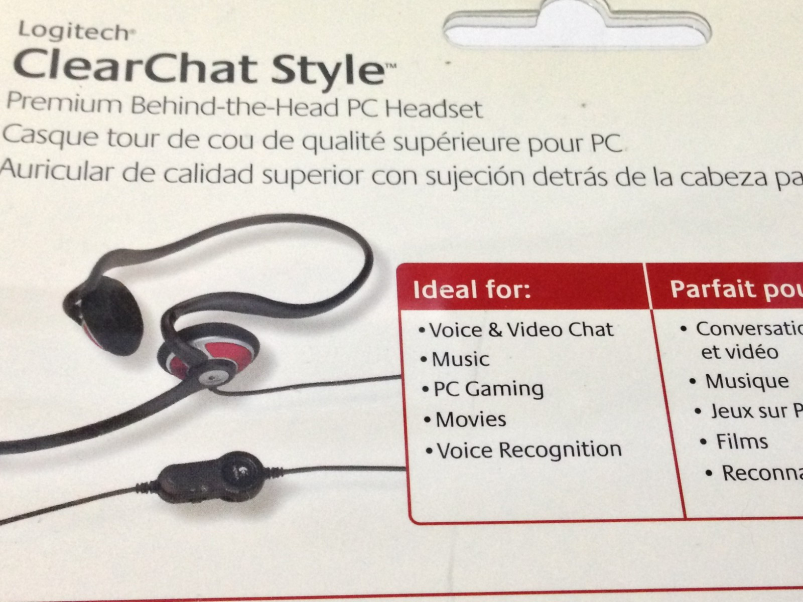 Logitech ClearChat Style Premium Behind the Head PC Headset