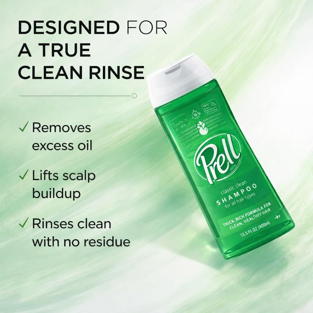 Prell Original Green Shampoo Classic Clean Deep 13.5 Fl Oz