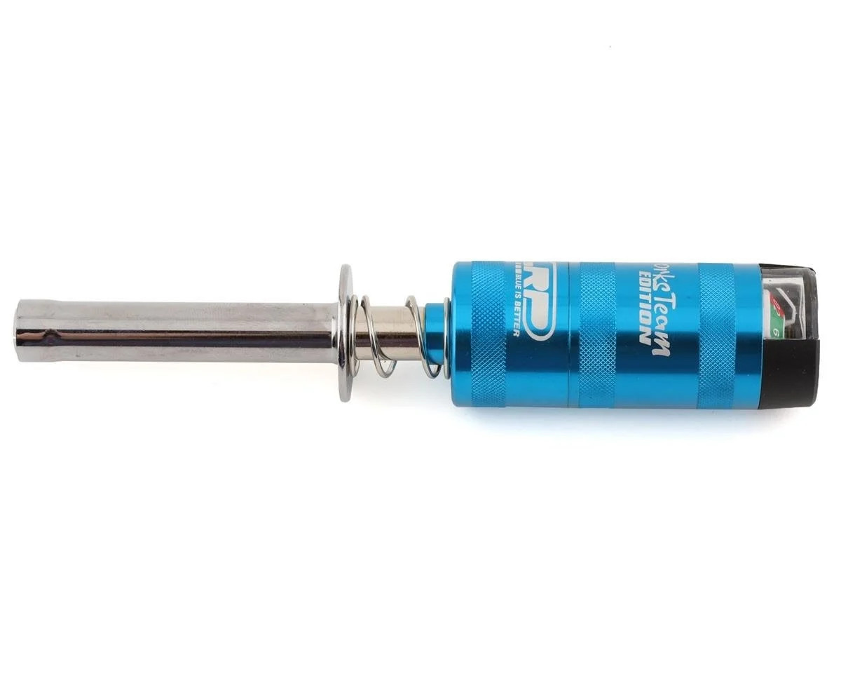 LRP37316 ALUMINUM GLOW PLUG IGNITER W/CHECKER (BLUE)