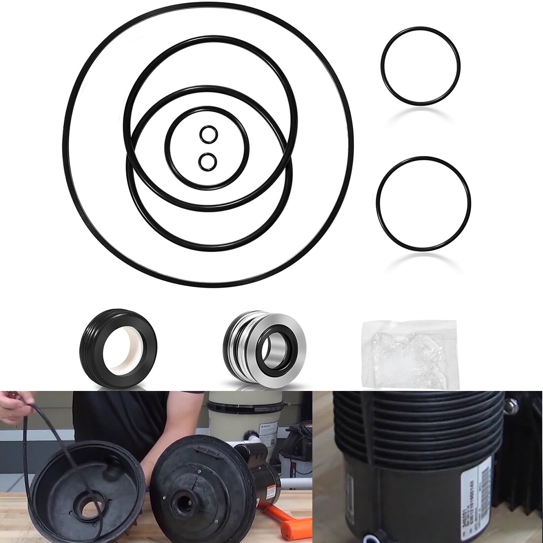 Gasket O-Ring Seal Kit For Pentair Pac Fab Challenger Pool Pump Repair Kit 73