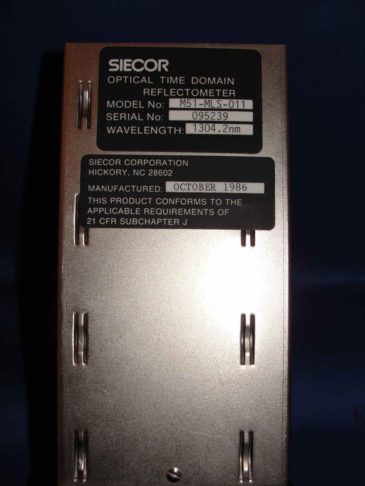 SIECOR Optical Time Domain Reflectometer Module L3021 M/N: M51-MLS-011