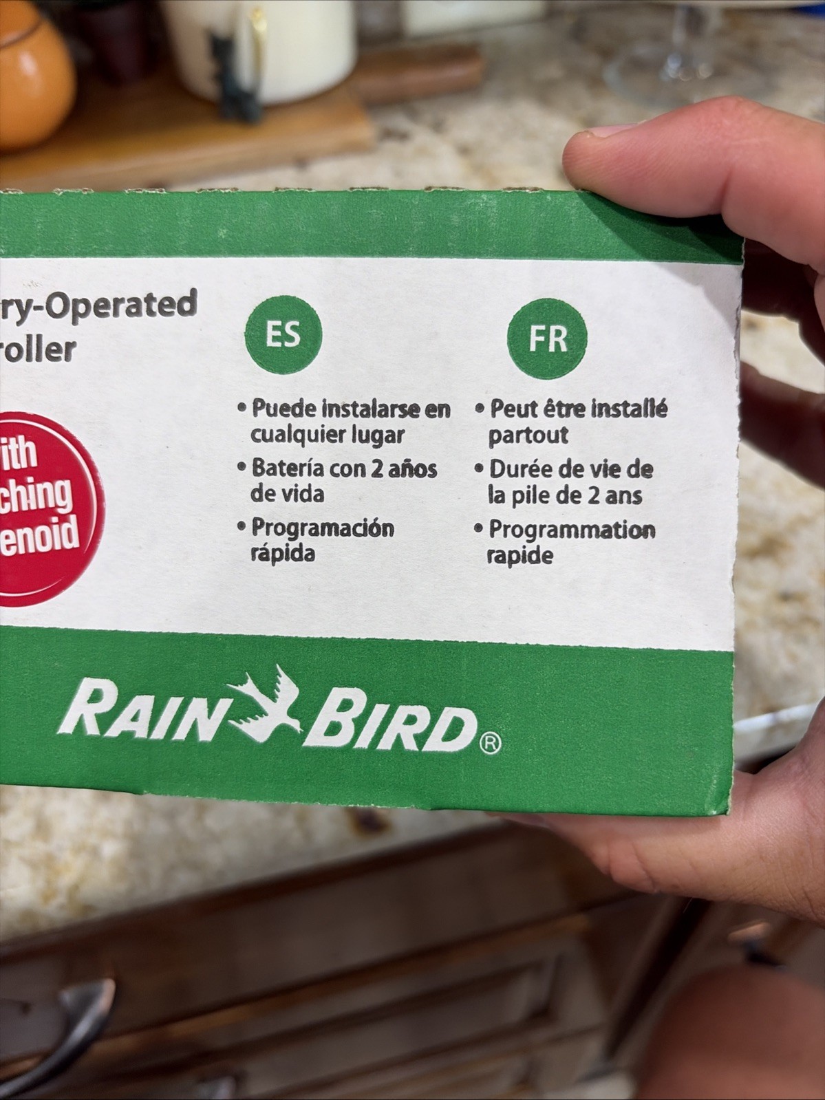 Rain Bird Battery-Operated Controller ESP-9V1 (1 Zone) w/ Cover, New in Open Box