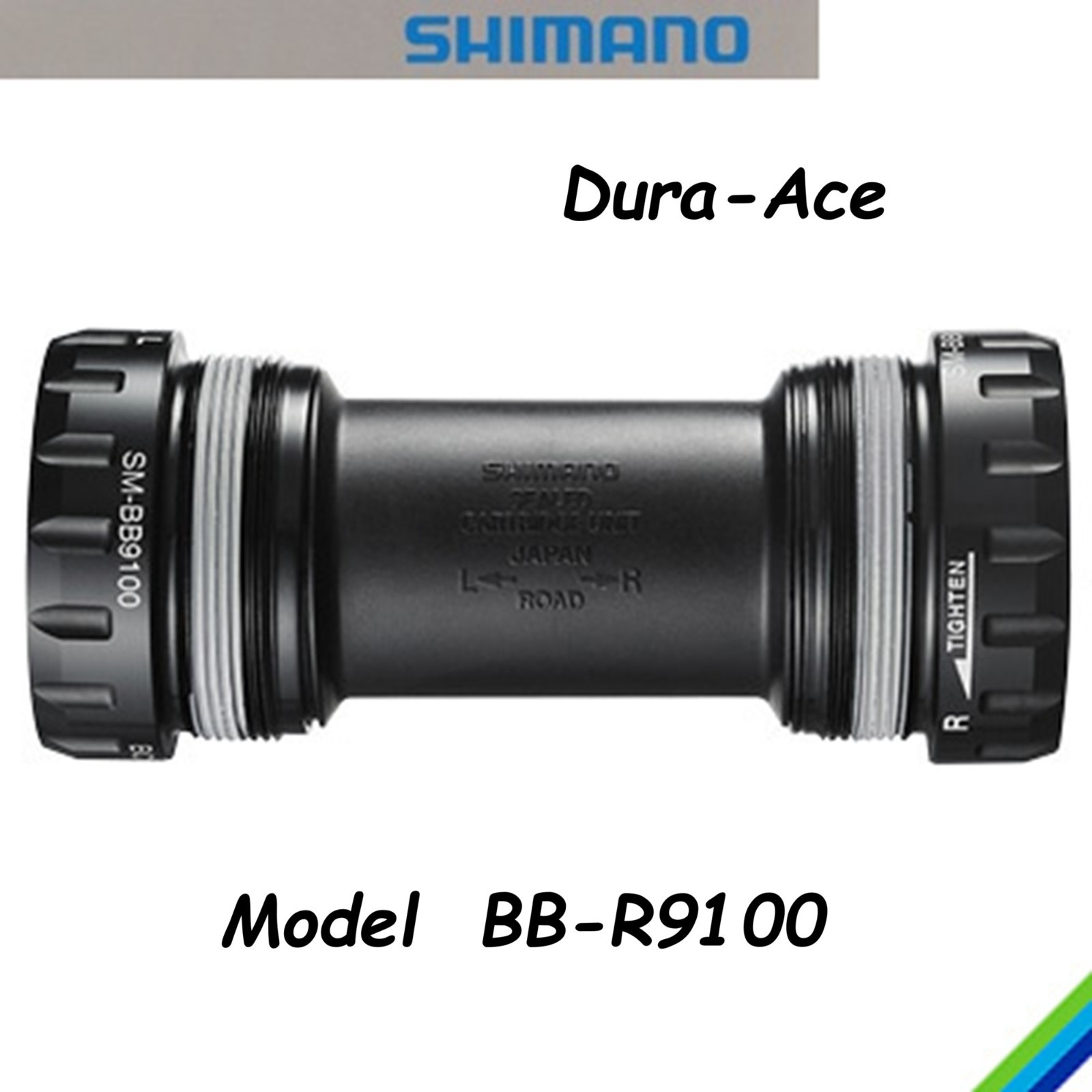 SHIMANO DURA-ACE Hollowtech II CUPSET Outboard Threaded/Italian Black BB-R9100