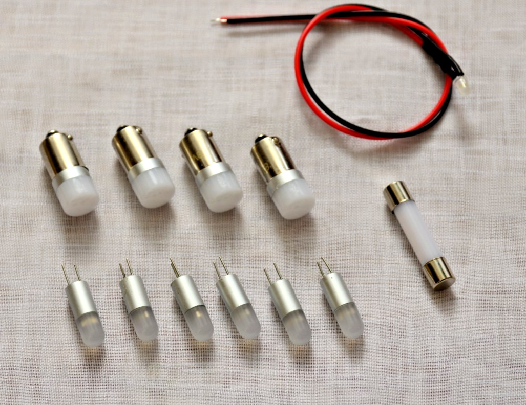McIntosh MR80 tuner Faceplate replacement LED Lamps TITANIUM Kit Bulbs Lights