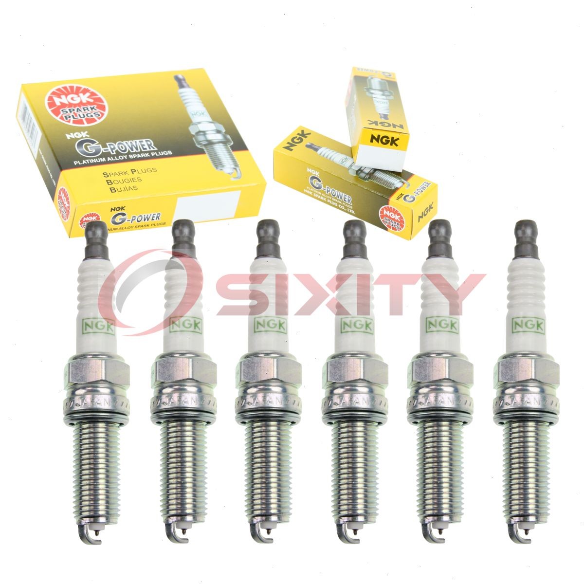 6 pcs NGK G-Power Spark Plugs for 2006-2011 Mercedes-Benz E350 3.5L V6 - lu