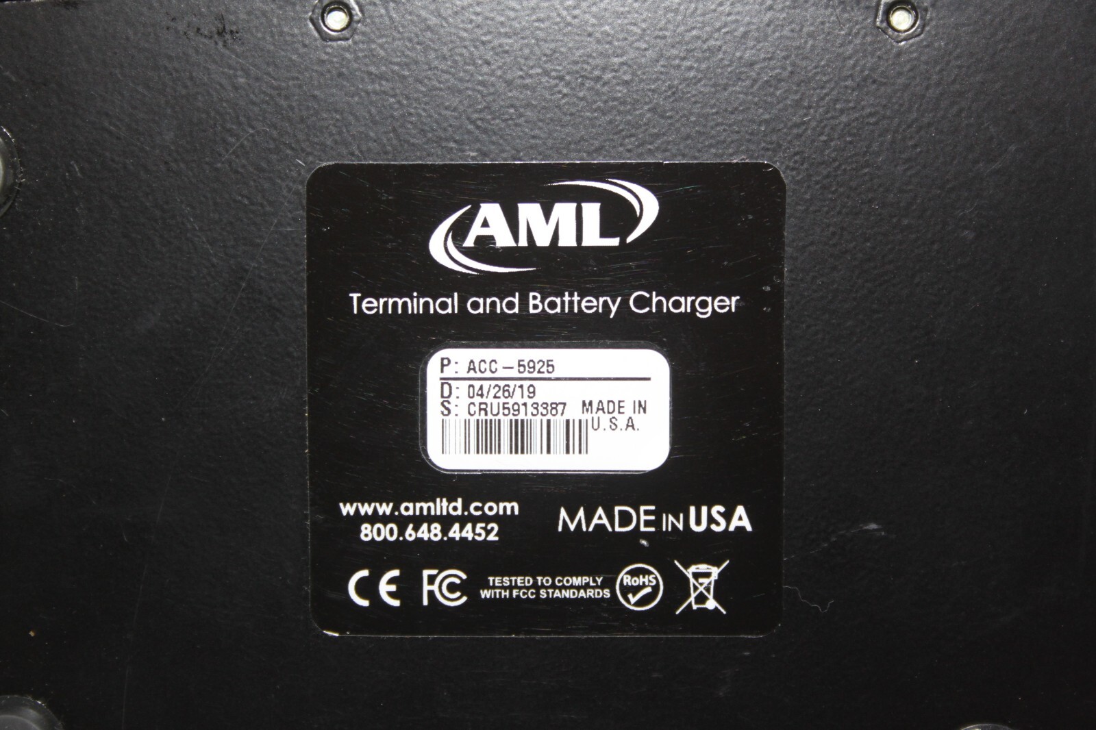 AML ACC-5925 Charging Cradle ONLY