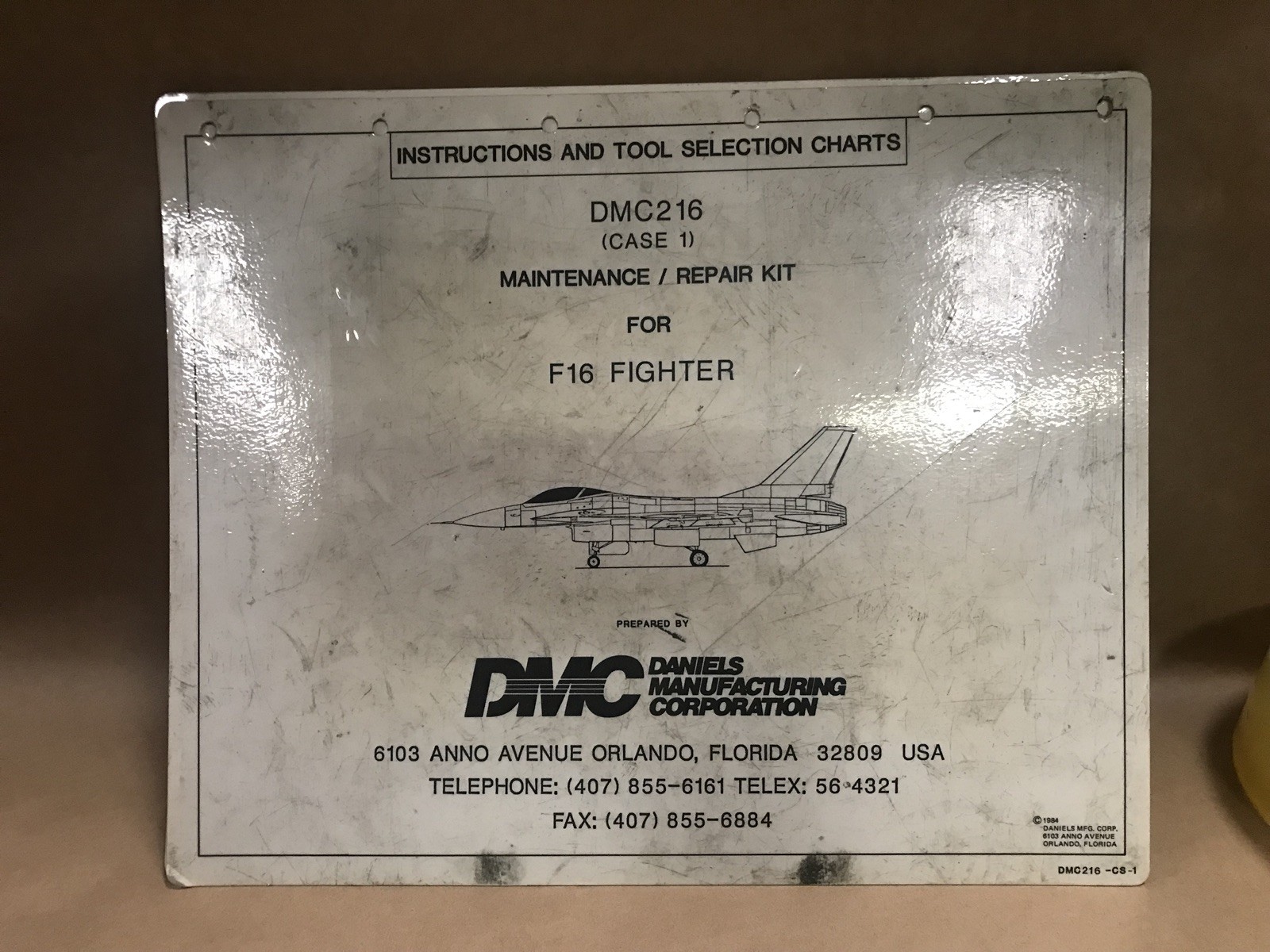 Daniels Manufacturing Corp Instructions And Tool Selection Charts For F16