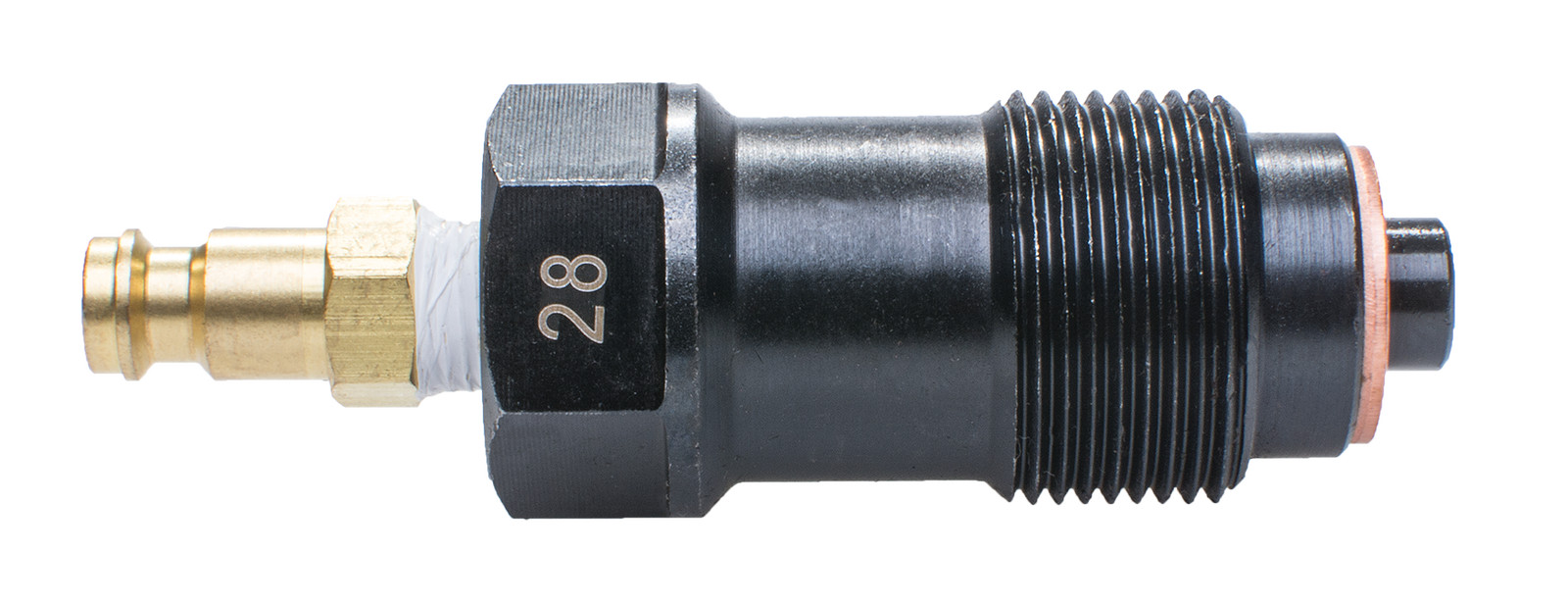 SW Steel 26119L-28 Fuel Injector Adapter M24 for Pressure Loss Tester 26119L