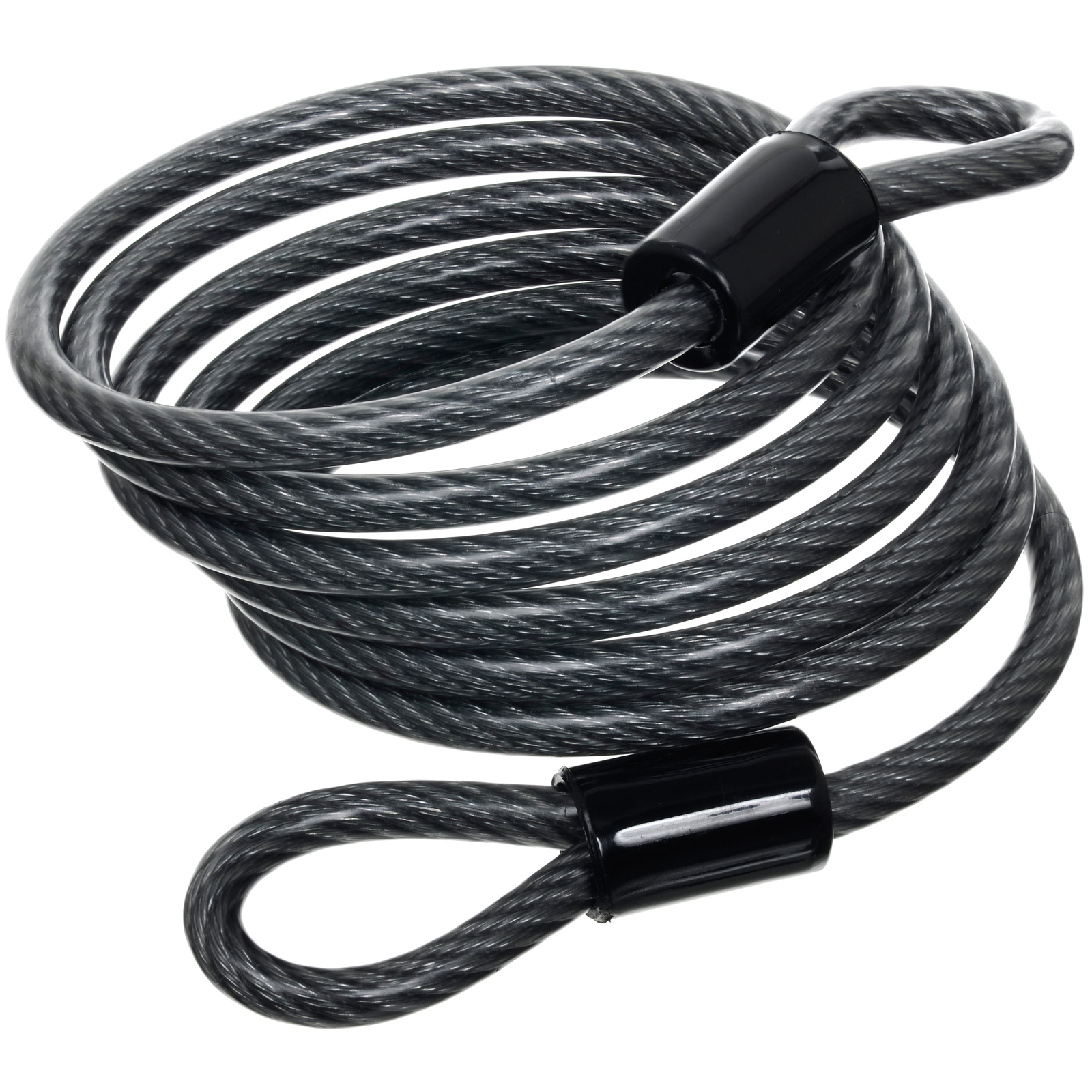 Covered Flexible Open Loop Cable Lock, 1/4 in Wide x 72 in (6 feet Long)