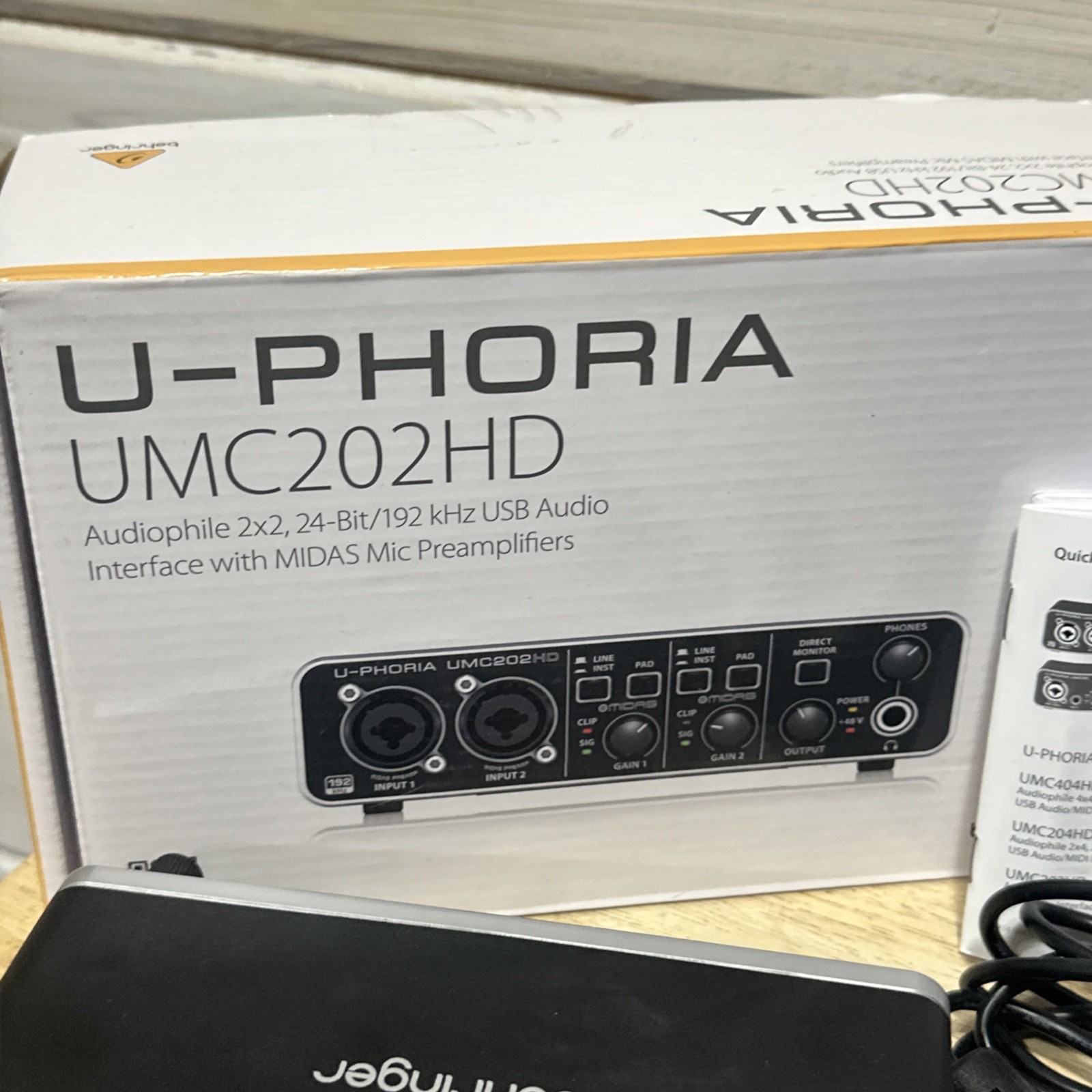 Behringer U‑Phoria UMC202HD USB Audio Interface