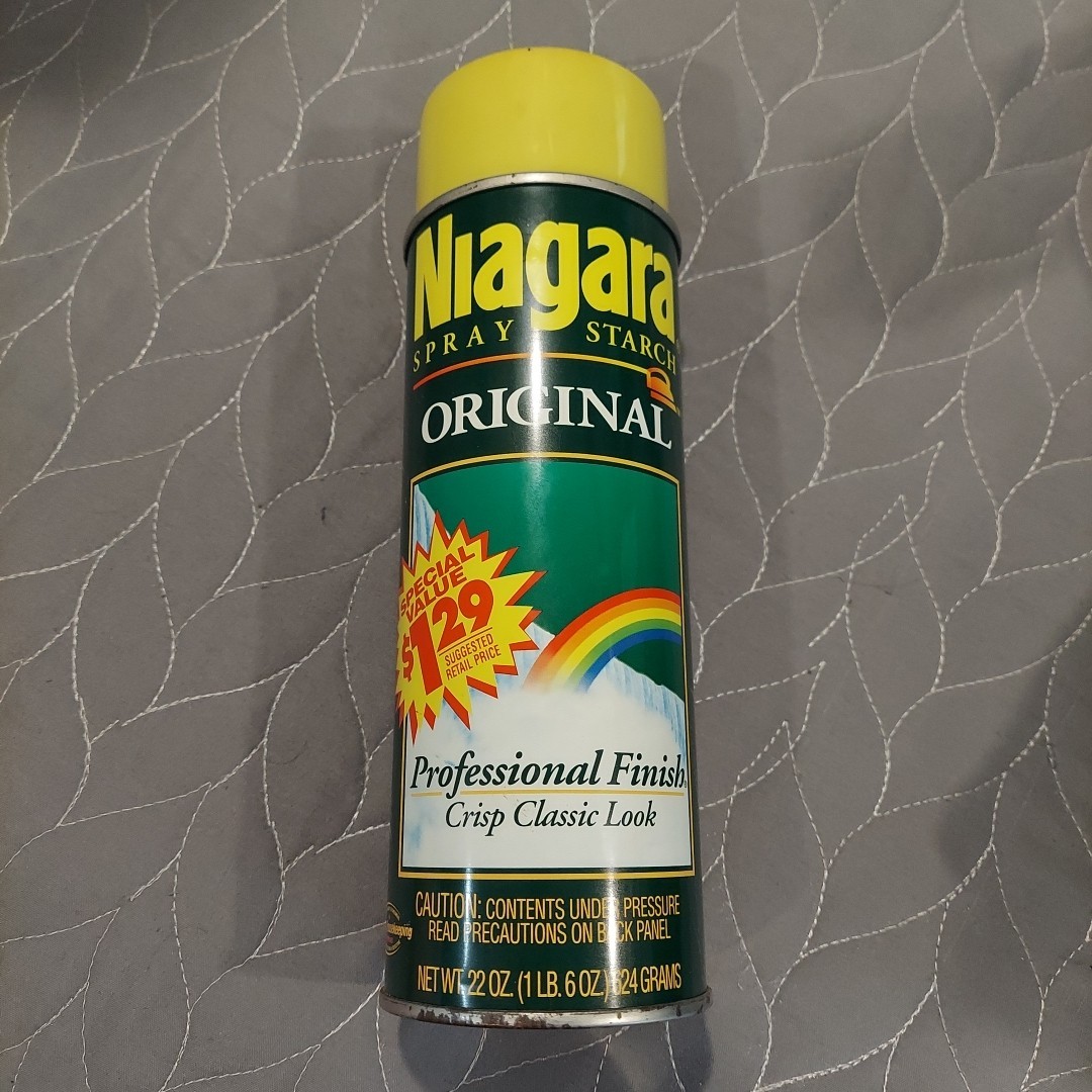 Vintage Original Niagara Spray Starch Can Prop 22 oz 50% FULL