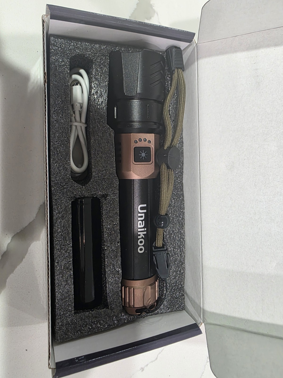 Rechargeable Flashlight High Lumens - 10000LM Powerful Tactical Flashlights 