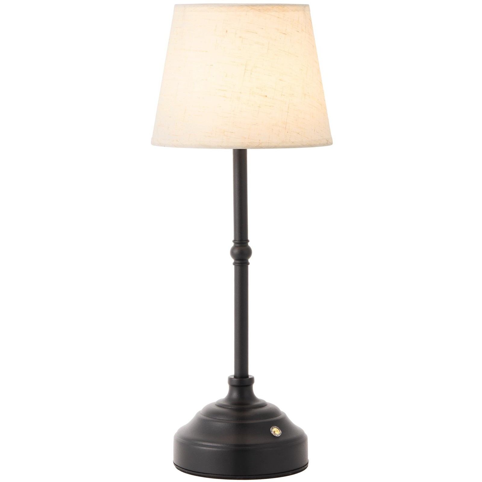 Cordless Table Lamp, Rechargeable Desk Lamp with Fabric Shade, Battery Operat...