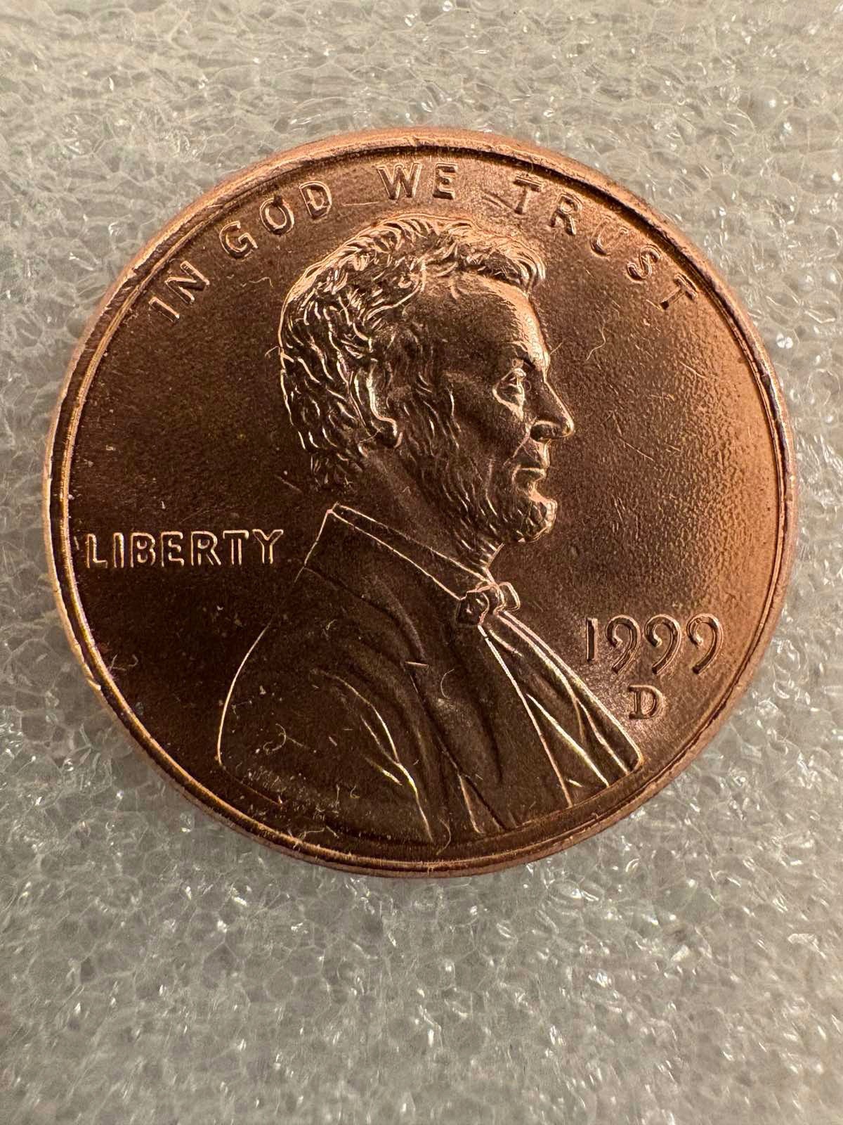 "Rare" 1999 D Lincoln Penny,