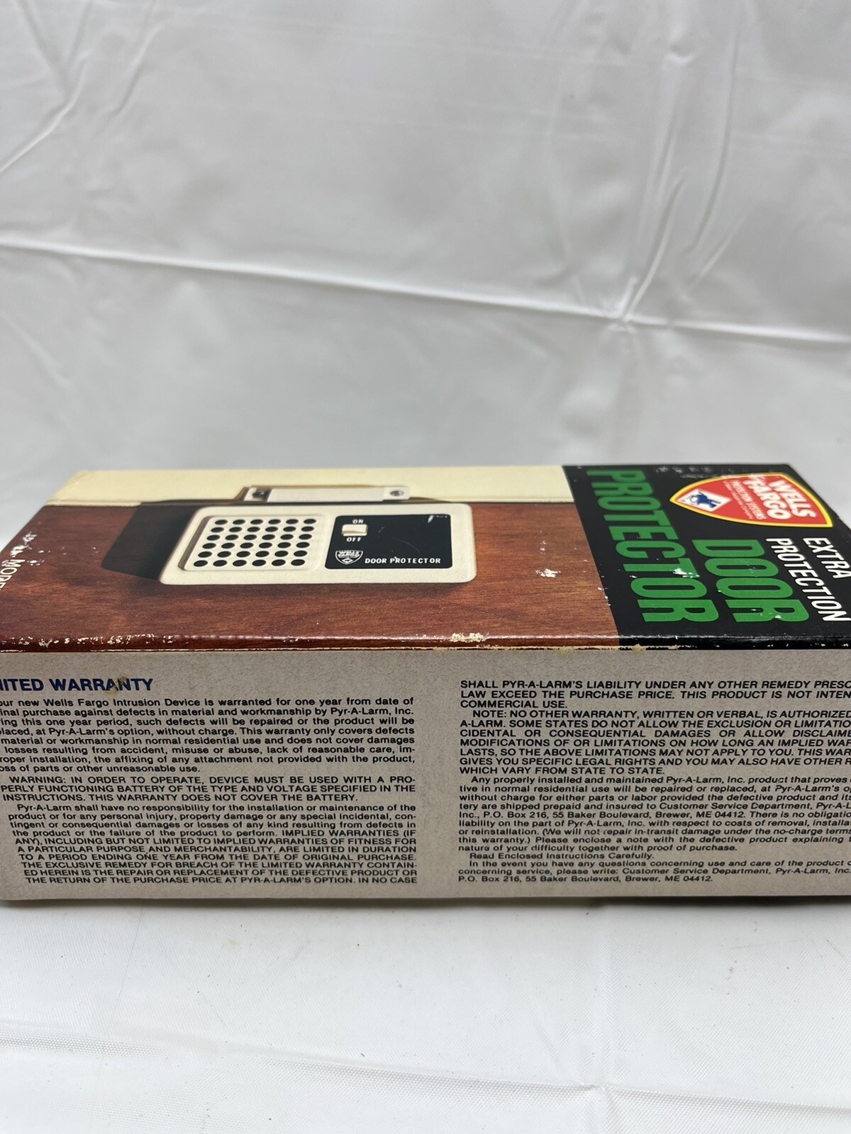 Vtg Wells Fargo Extra Protection Door Protector