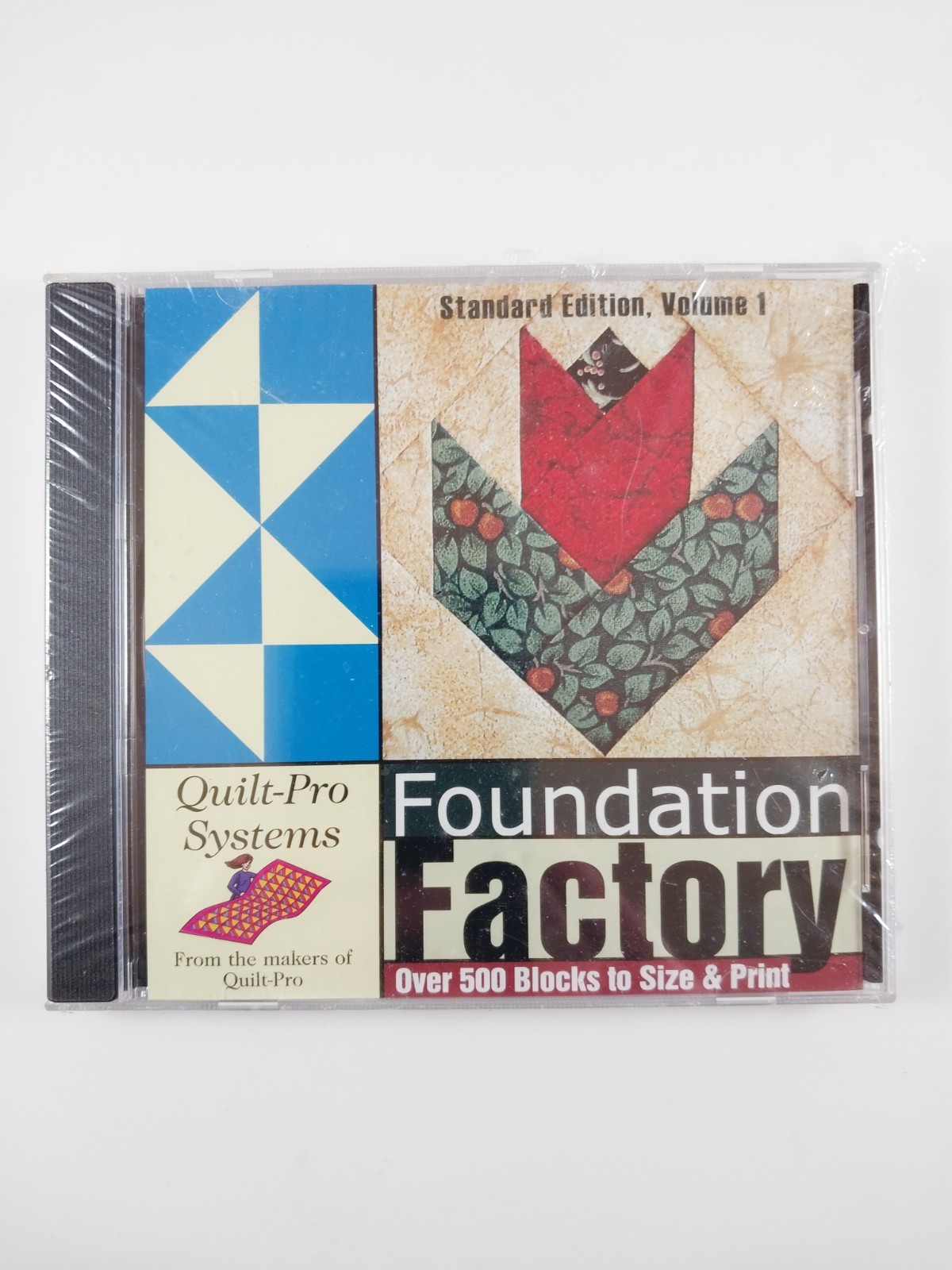 Foundation Factory : Quilt Pro Systems - Over 500 Blocks Vol 1 (CD-ROM, 2001)