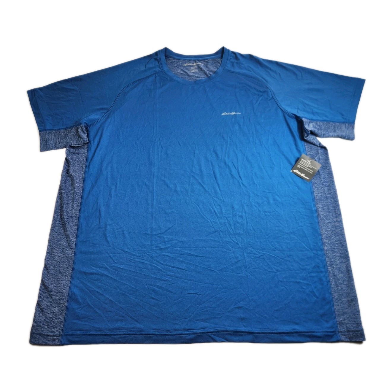 Eddie Bauer Free Cool Resolution Shirt Mens 3XL Blue Short Sleeve Adult New, NWT
