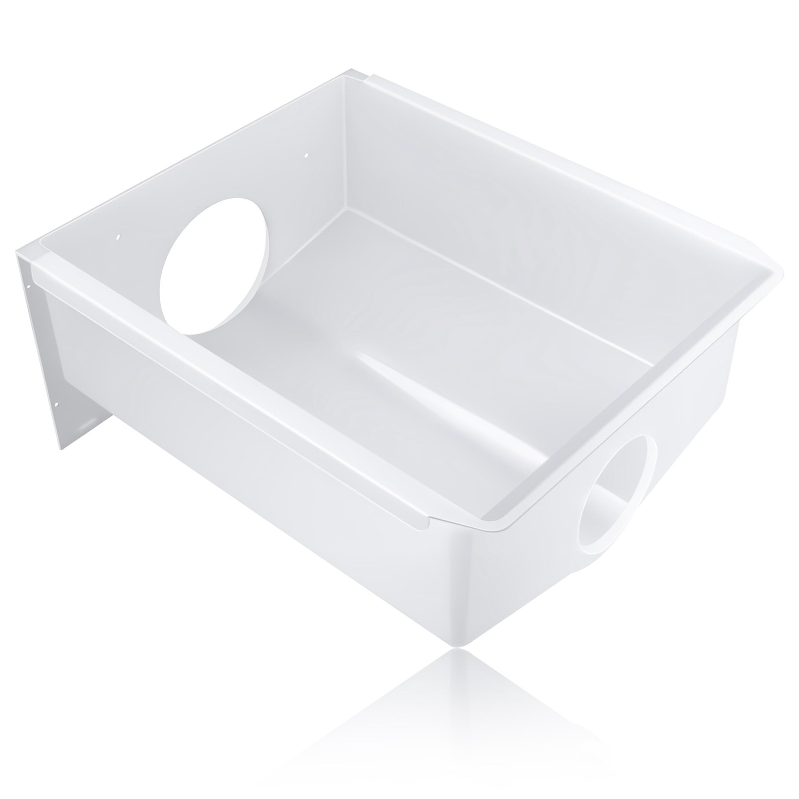 PartsBroz Ice Bucket for Whirlpool ED5VHEXVB01 Freezer Tray for Ice Maker Bin...