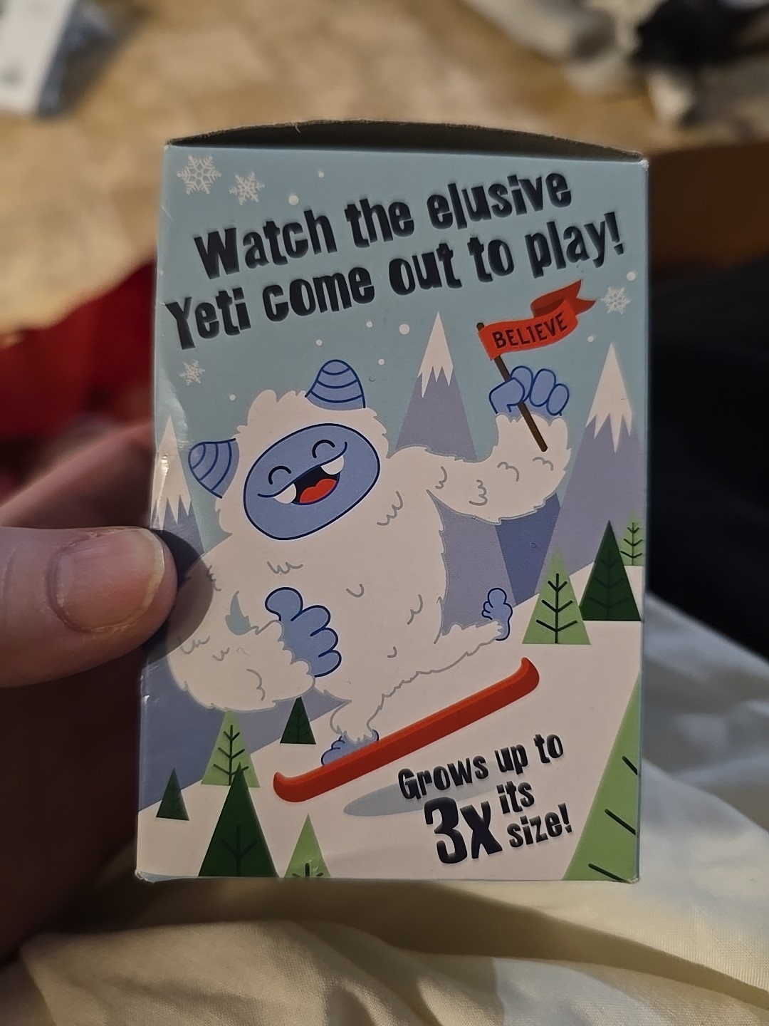 Grow Yeti by Toysmith- Just Add Water and it Grows 3x its Size NIB 5+ 6913KO