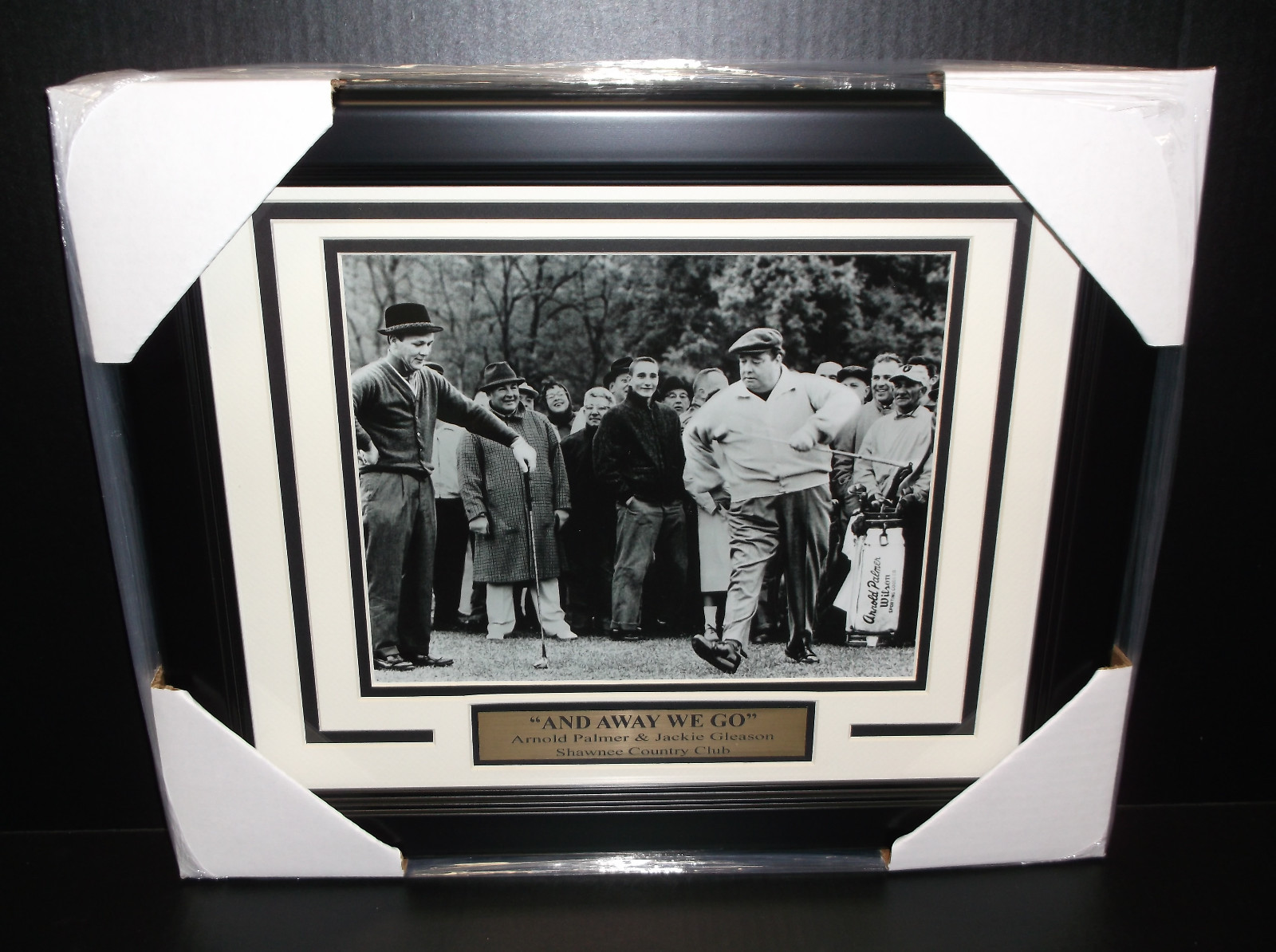 11x14 FRAMED JACKIE GLEASON ARNOLD PALMER 8X10 PHOTO AWAY WE GO