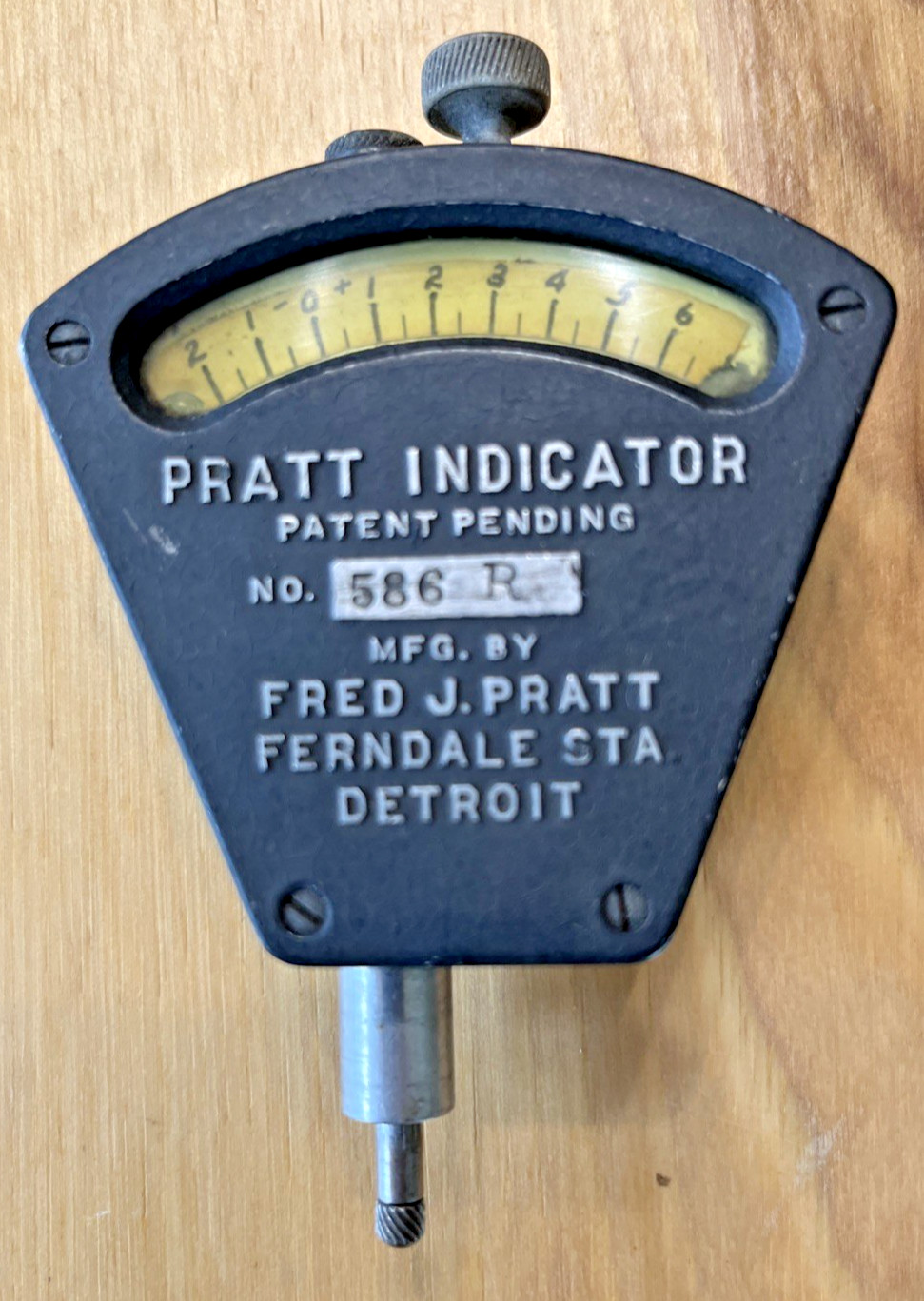 Vintage Pratt Indicator Gauge, No. 586 R