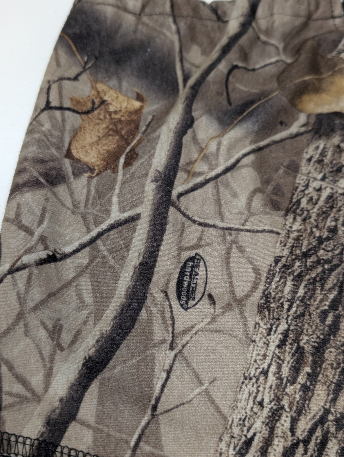 Scent Blocker Plus Frontier RealTree Hardwoods Camo 3/4 Face Mask Hunting VTG