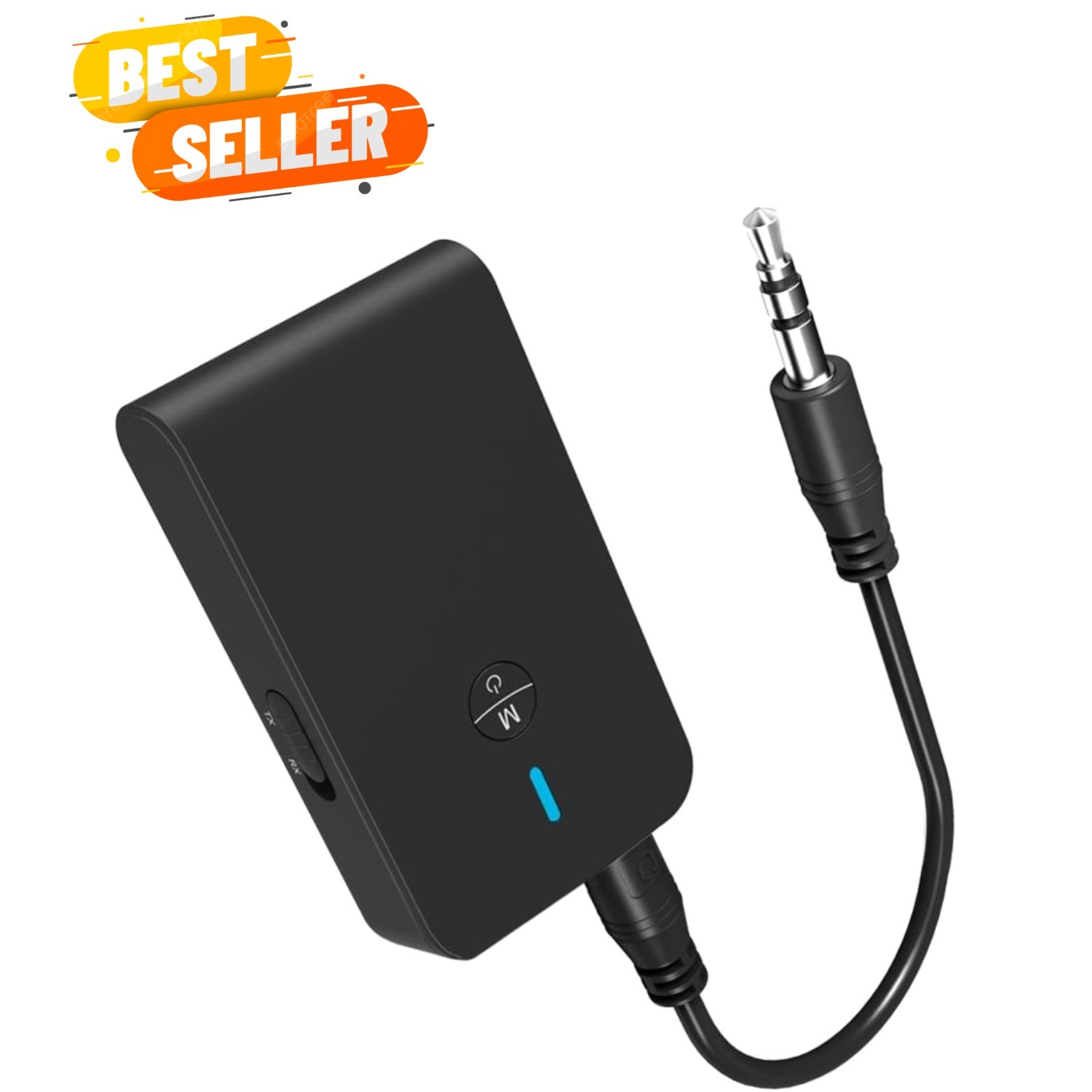 Bluetooth 5.3 Wireless Transmitter & Receiver for TV & Headphones, 2-in-1