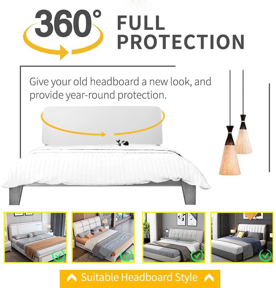 Headboard Covers, Stretch Bed Head Board Slipcover, Dustproof Protector Cover...
