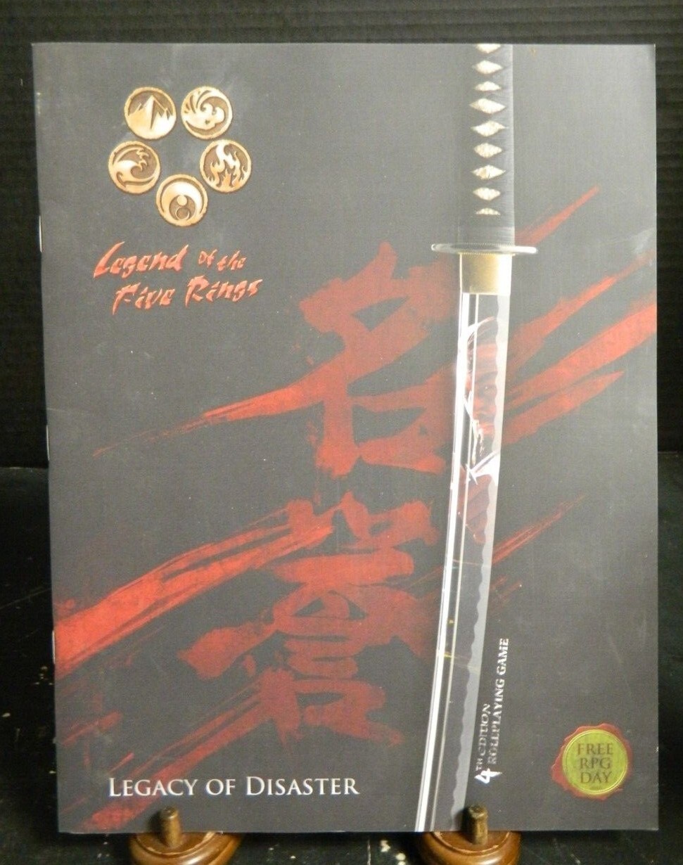 Legends Of the Five Rings Legacy Of Disaster Module Free Role Play New Condition
